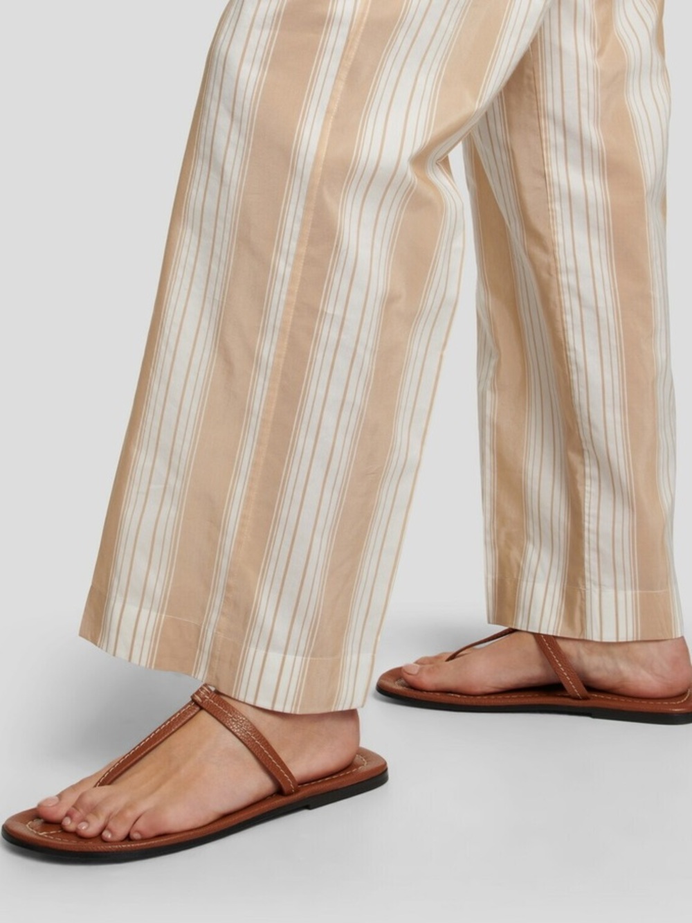 Toteme Leathrr T-Strap Sandals